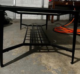Glass coffee table