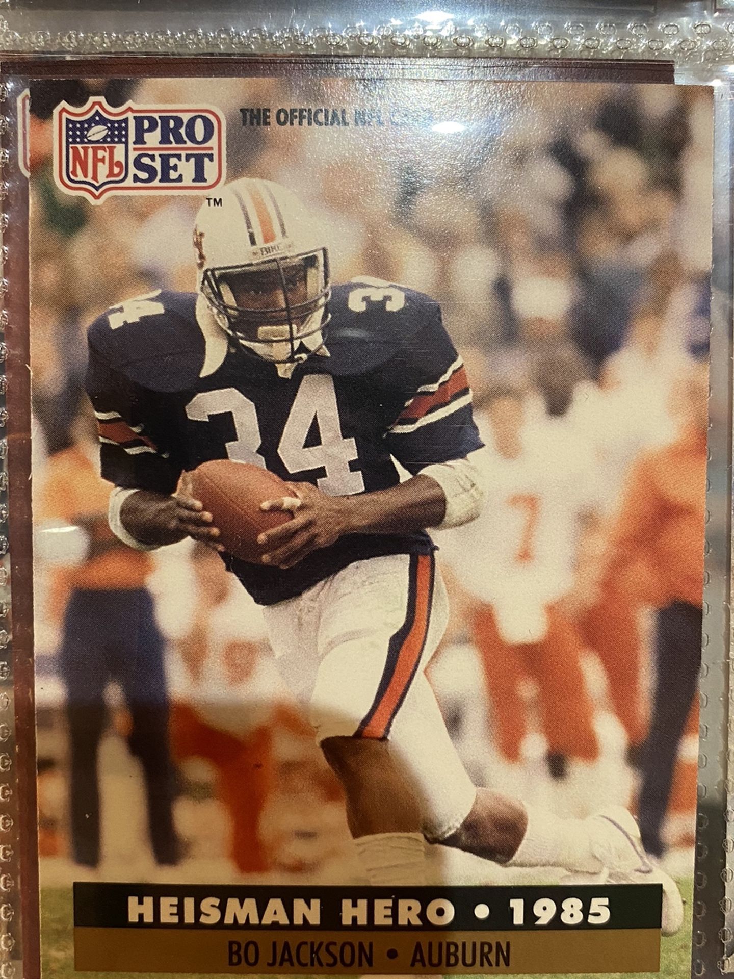 1991 Pro Set Bo Jackson Heisman Hero football card # 42
