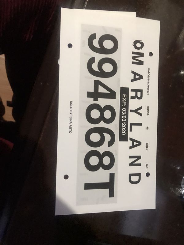 Temporary Car tags for Sale in Baltimore, MD - OfferUp