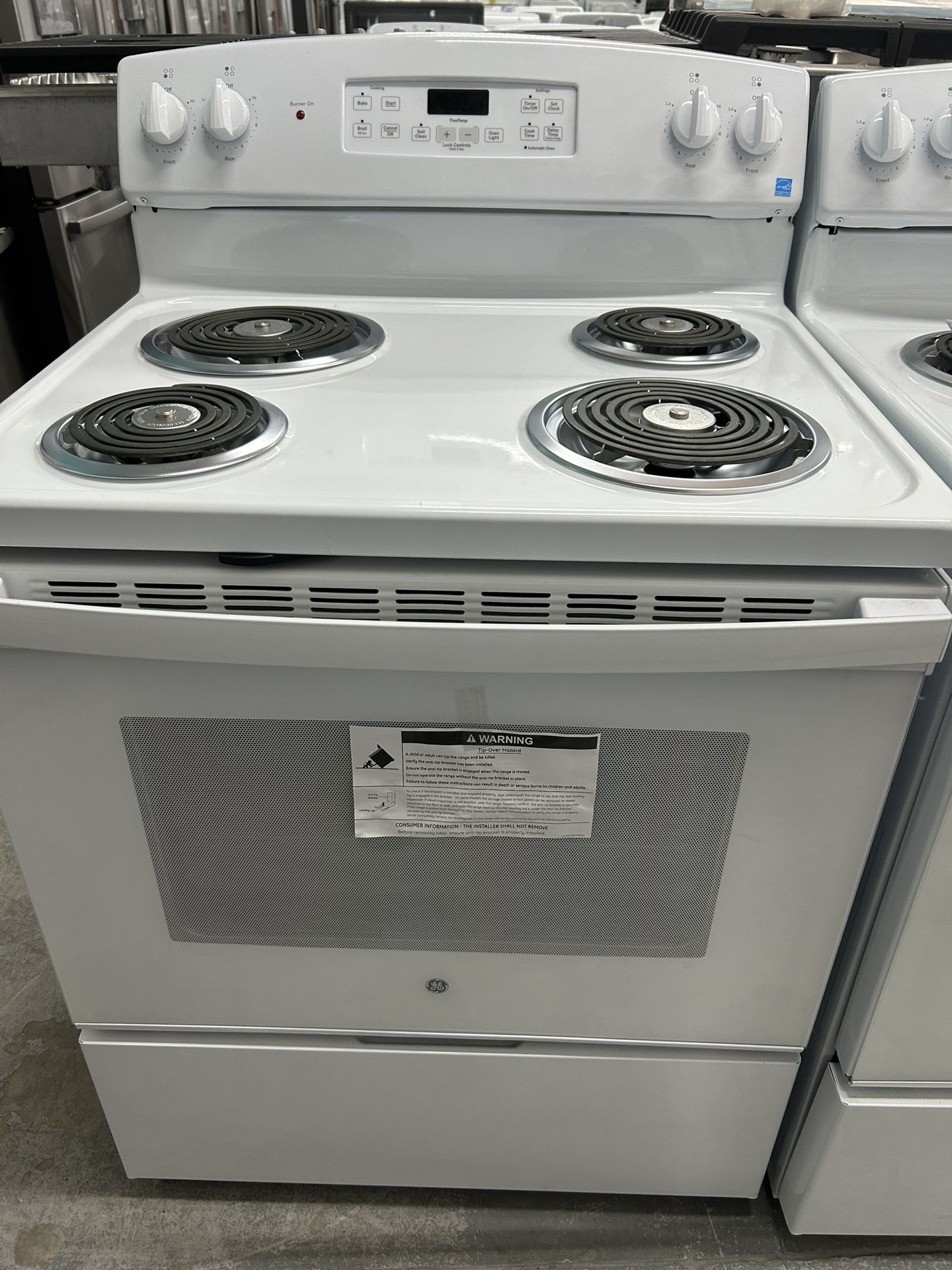 Brand New White Self Clean Stove