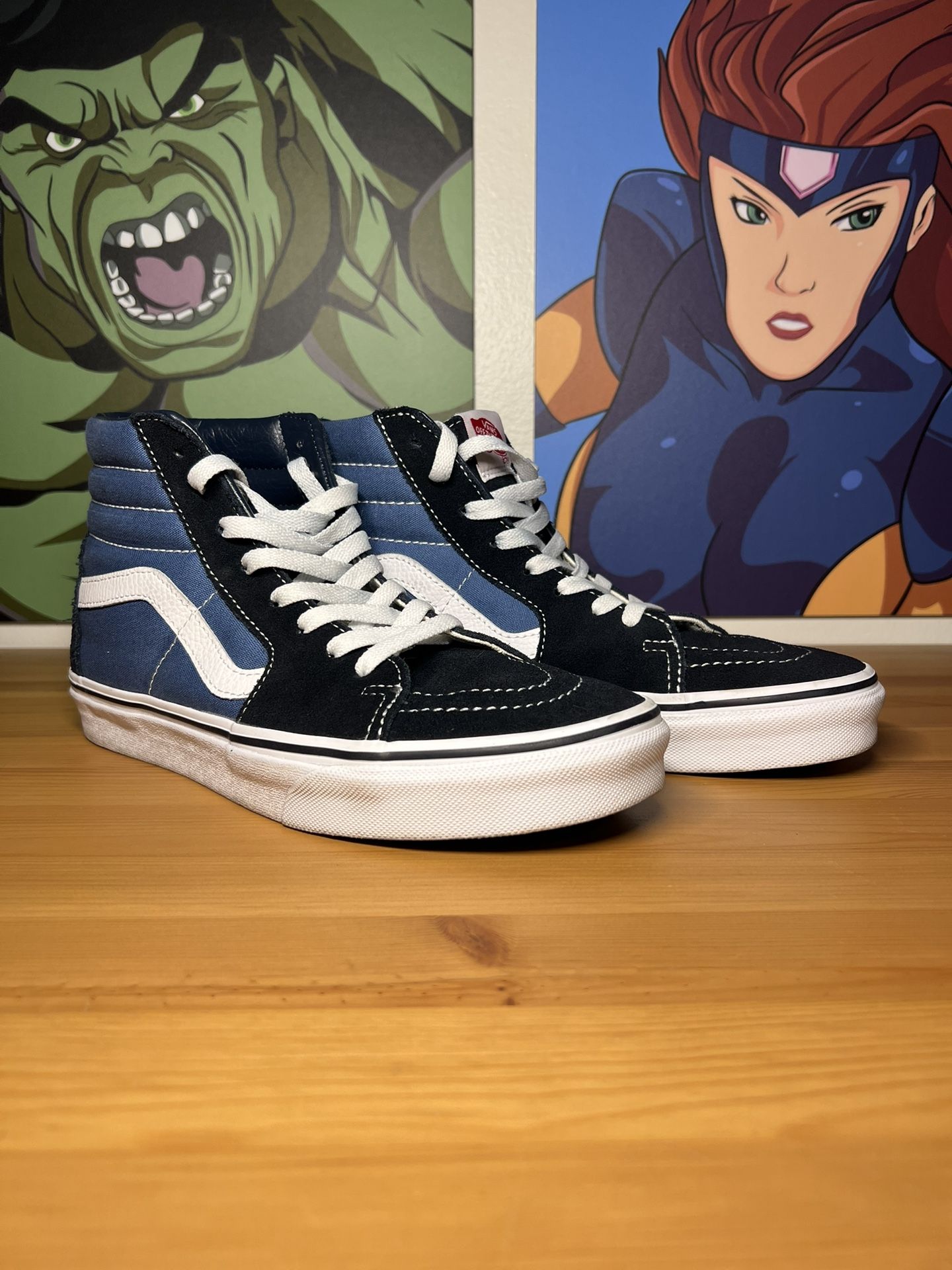 Vans Sk8 Hi Shoes Men's Size 8 Navy Blue