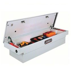 CRESCENT JOBOX Crossover Truck Box: Crossover Truck Box, Single Lid Lid, 61 in Overall Wd, Steel