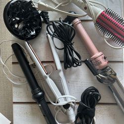 Hot Tools curling Iron And Flat Iron 