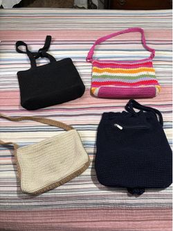 The Saks  knitted purses.