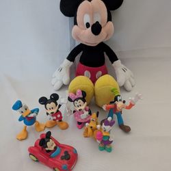 Mickey Mouse Toys LOT Plush Mickey with Friends Figures