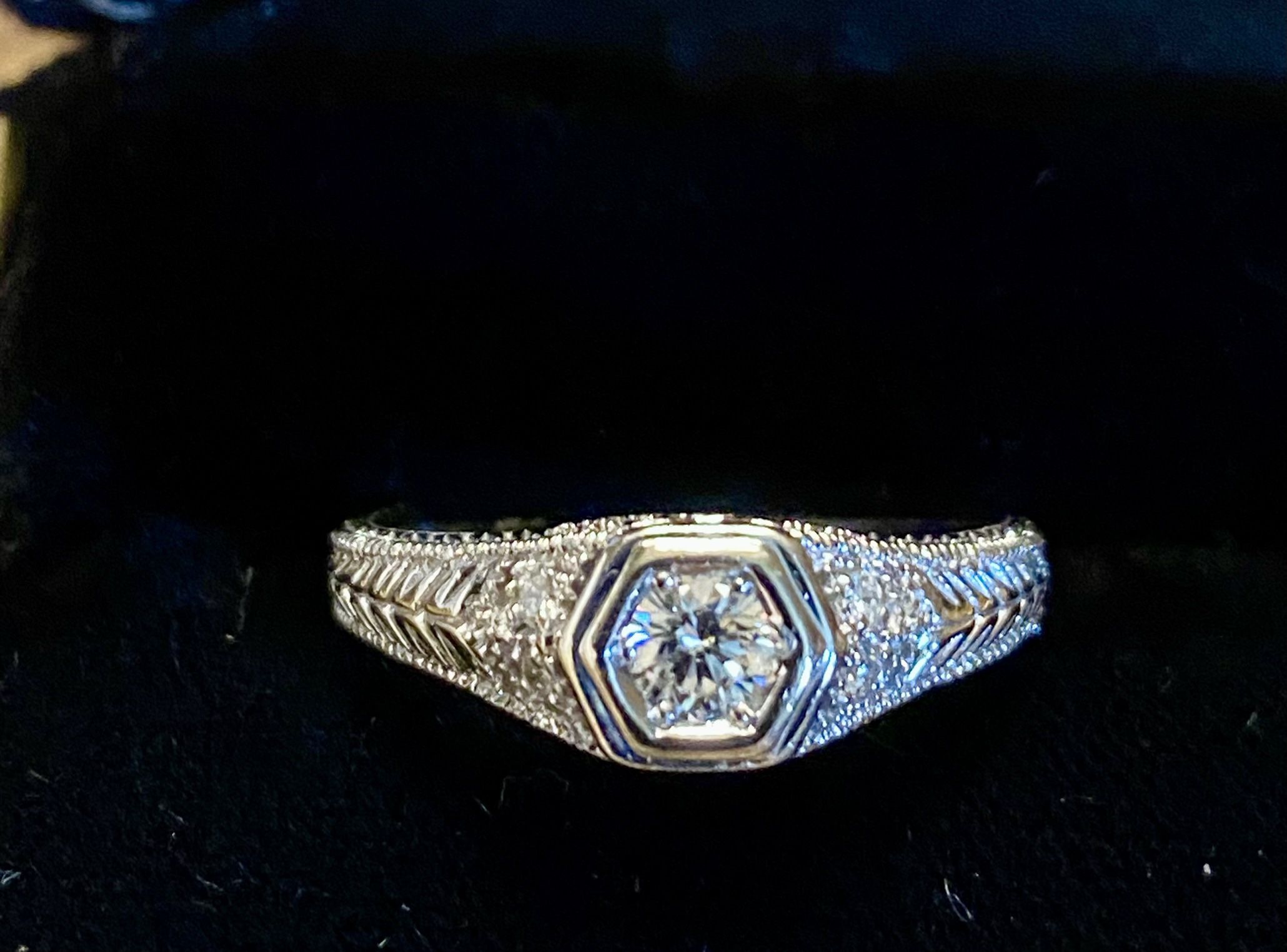 14kt Diamond Engagement Ring