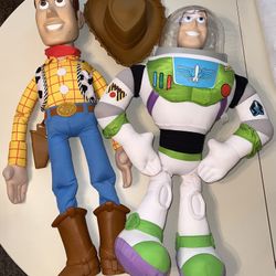 Toy Story Woody & Buzz 2.5 Ft Plush Set - Vintage Original Rare Disney Pixar