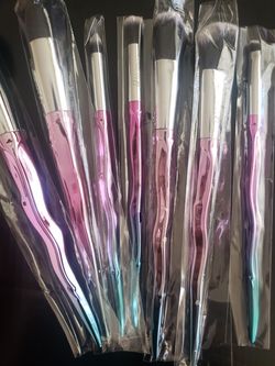 cute beautiful makeup brush set 7pcs