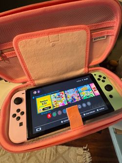 Nintendo Switch OLED Bundle + Dock, Joy-Cons, Case & Accessories