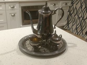 Vintage WM A Rodgers 5 piece tea set