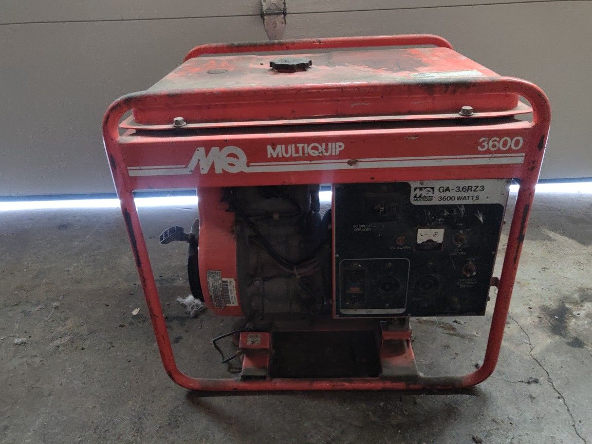 Multiquip 3600 Watt Gas Powered Generator