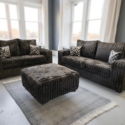 Texan oversized Corduroy Sofa And loveseat 