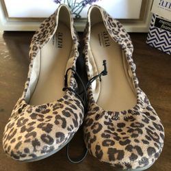 Leopard Print Flats Size 11