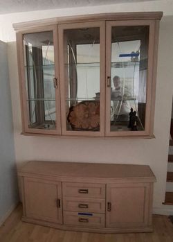 China Cabinet With Hutch AND Dining Room Set