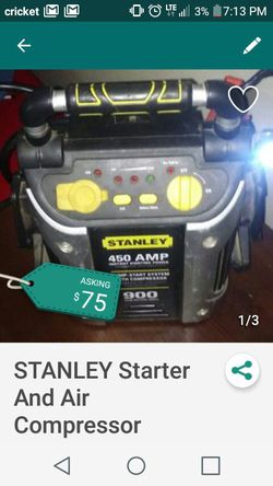 Stanley Starter And Compressor