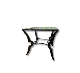 NY: Pewter Metal Side Table