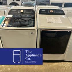 Samsung Top Load Washer & Gas Dryer Set