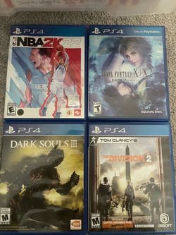 Lot of 4 PS4 games,