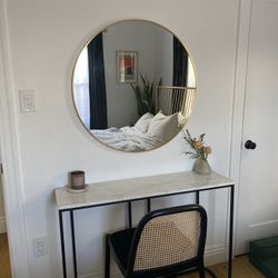 Marble vanity set (with mirror)
