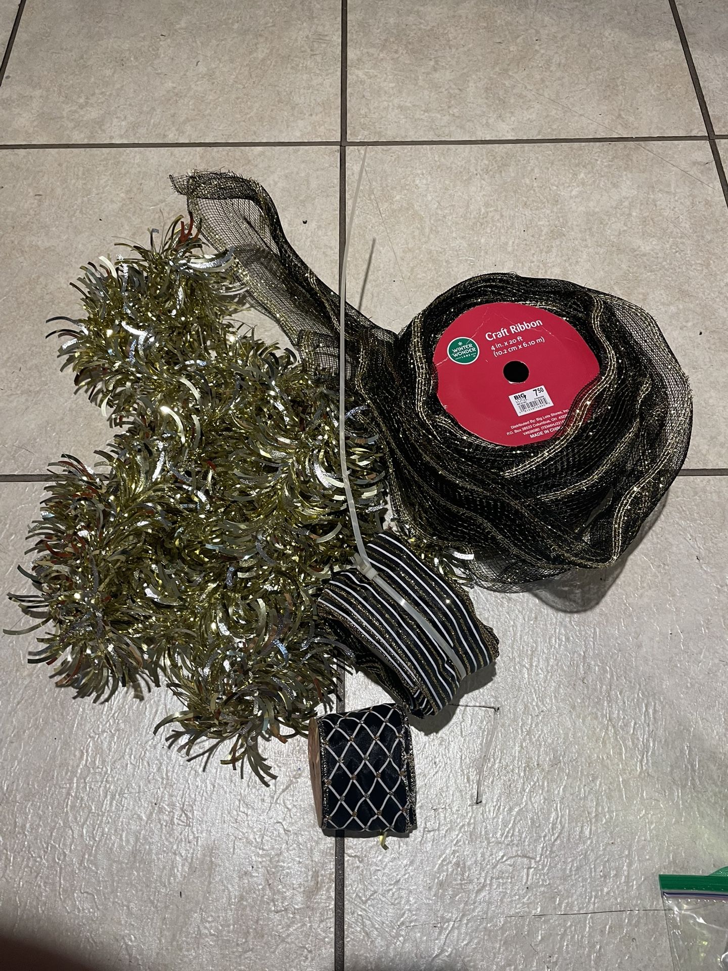 Black And Gold Ribbon 