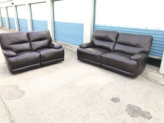 Power Recline Couch And Loveseat