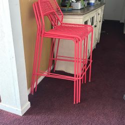 Metal Heavyweight High Chairs Set Of 3