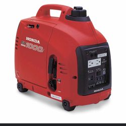  Honda EU1000i Inverter Generator, Super Quiet, Eco-Throttle, 1000 Watts/8.3 Amps @ 120v (Red)