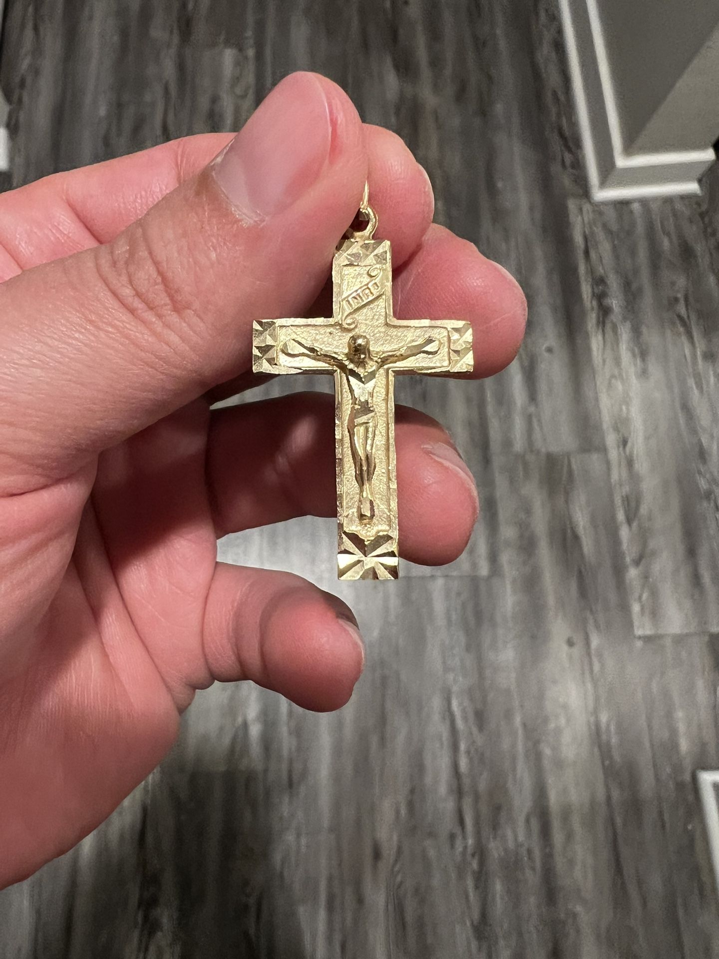 Gold Cross Pendant 14k