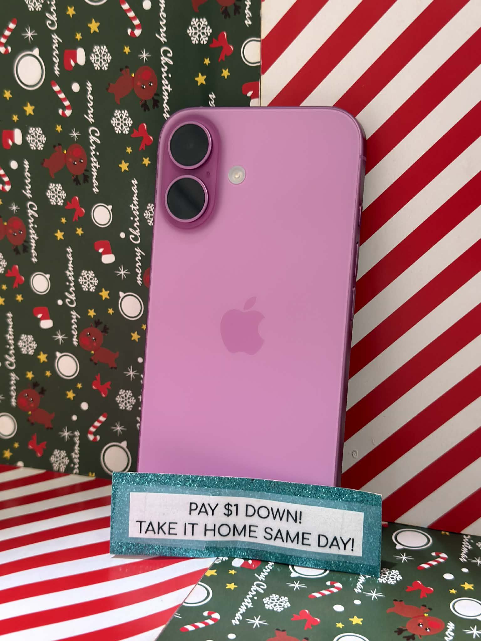 Apple iPhone 16 5G - Pay $5 DOWN AVAILABLE - NO CREDIT NEEDED