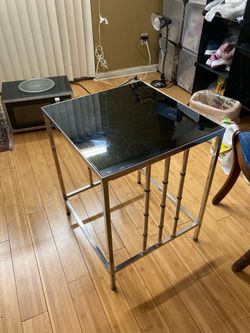 Stainless steel 25 inches tall only one table for $15