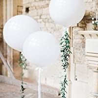 36” oversized white balloons wedding