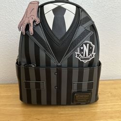THE ADDAMS FAMILY Wednesday Addams Exclusive Nevermore Cosplay Mini Backpack