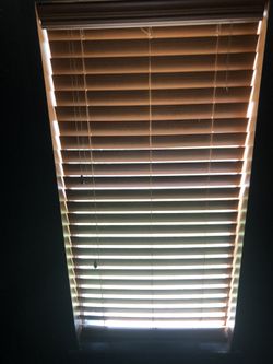 5 Sets of 29 X 64 Brown Blinds $25 For All