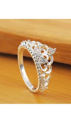 Silver Crown Ring