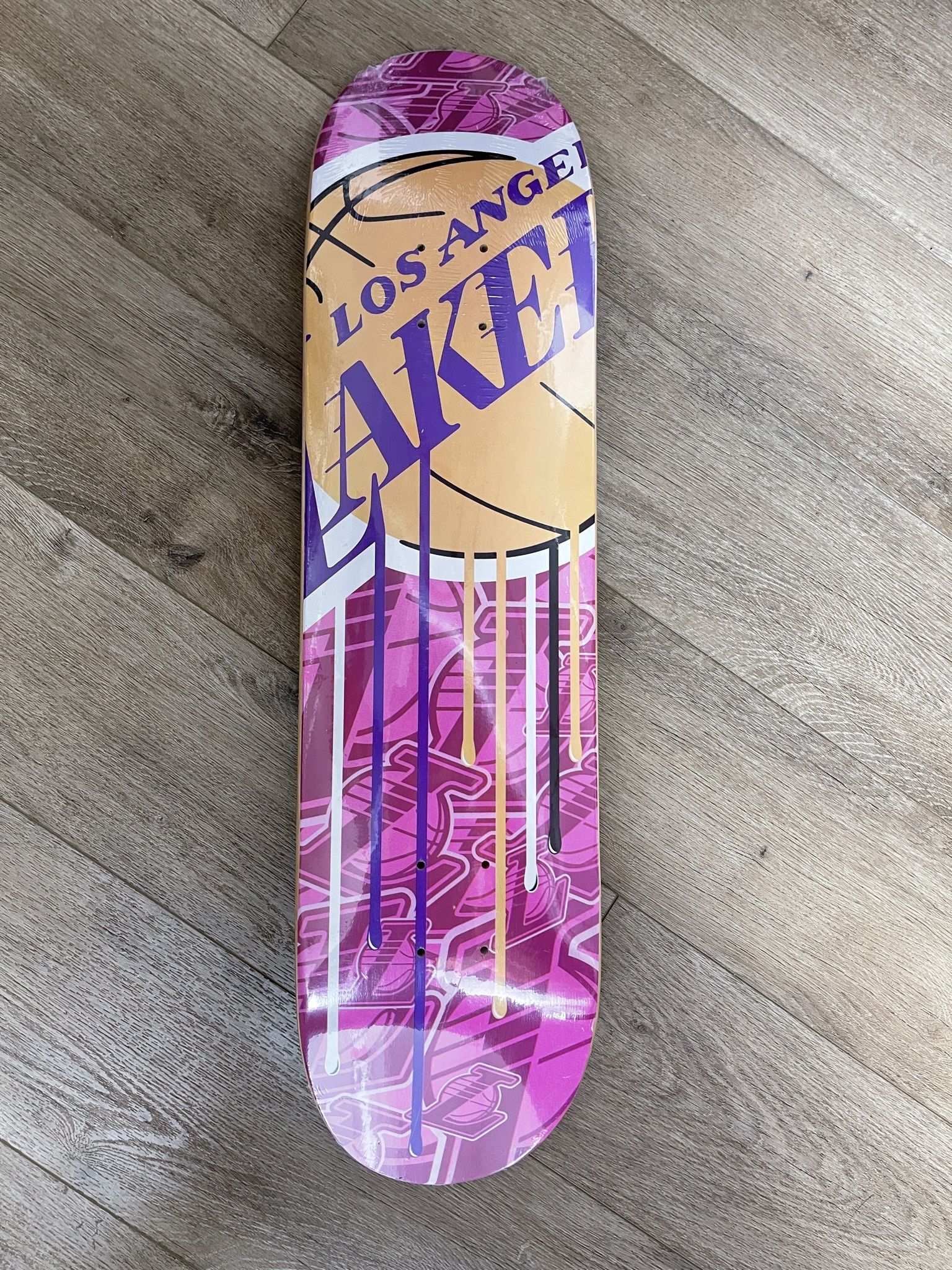 NBA LAB Lakers Skateboard Deck Billi Kid Edition Board Dripping Gold Yellow