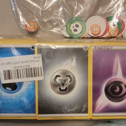 Pokemon Energy Cards + Damage Markers