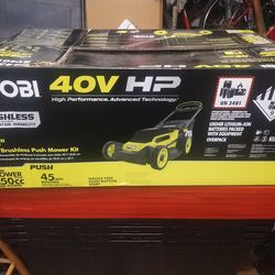 40V Ryobi lawn mower