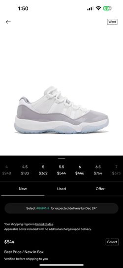 Jordan 11 Retro Low cool grey