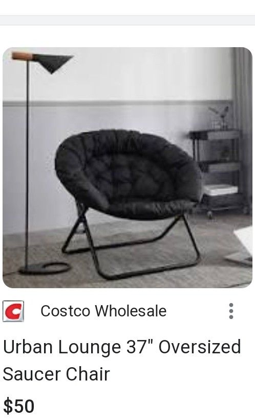 Urban Lounge 37" Oversized Saucer Chair $35