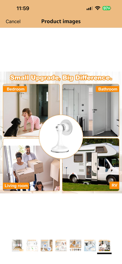 Crosize Magnetic Door Stoppers 2 Pack, Stainless Steel Door Stops for Wall and Floor Mounting, Door Holder Keep Door Open, No Drilling Door Stop with