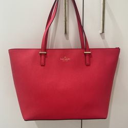 Kate Spade Pink Tote With Dust Bag