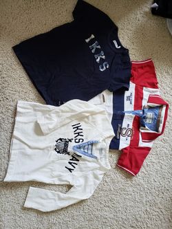 LOT OF TODDLER BOY DESIGNER TOPS IKKS-MAYORAL SIZE 2A (2 YEARS) FRANCE