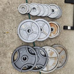 345 Lbs Of Olympic Weight Plates