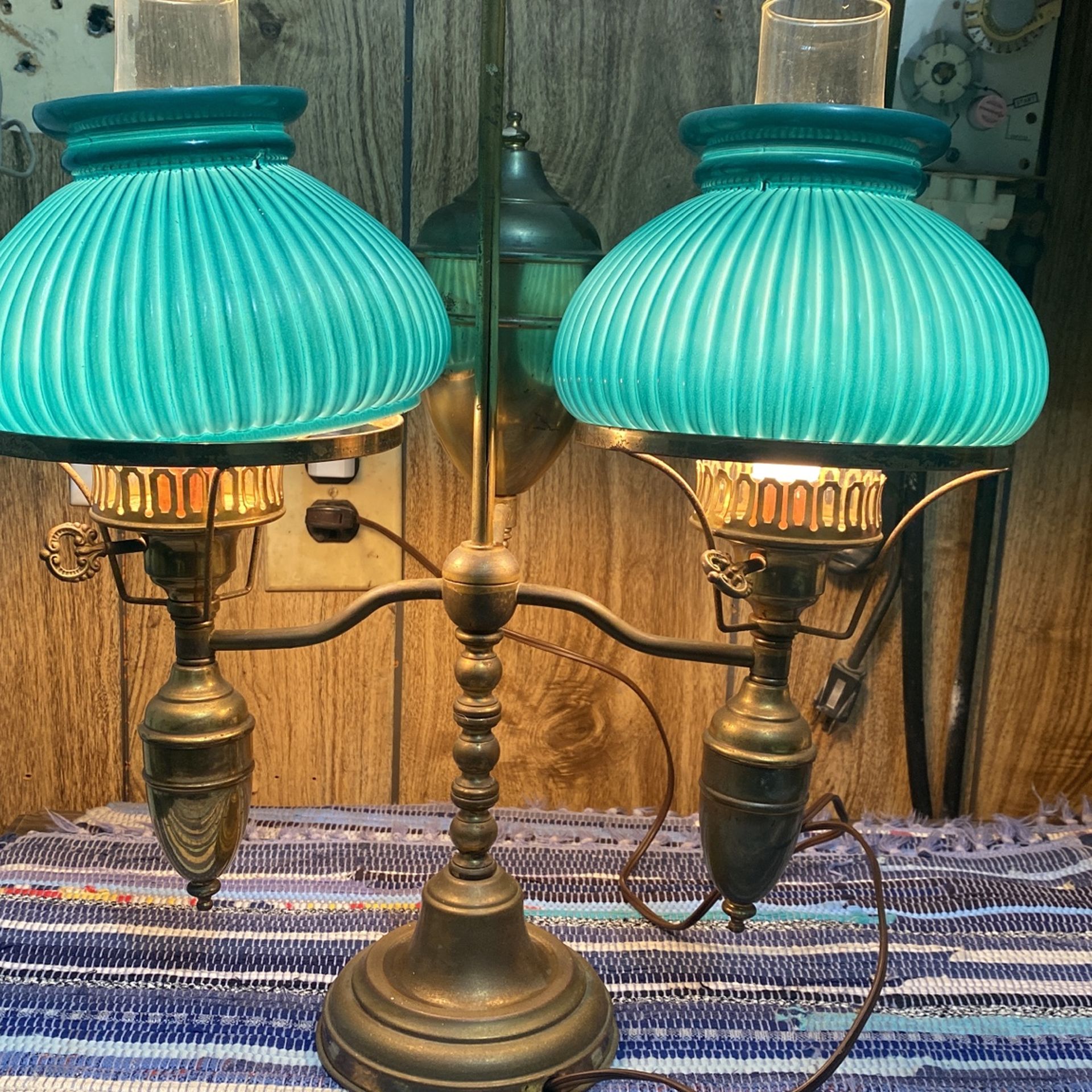 Beautiful Antique Desk Lamp Brass
