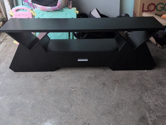 Black TV Stand with Shelf and Drawer modern Wayfair
