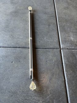 Curtain Rod 86 Inches Long Adjustable To 165 Inches Longer 