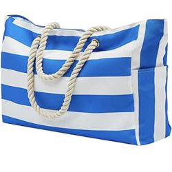 Blue And White Tote Bag