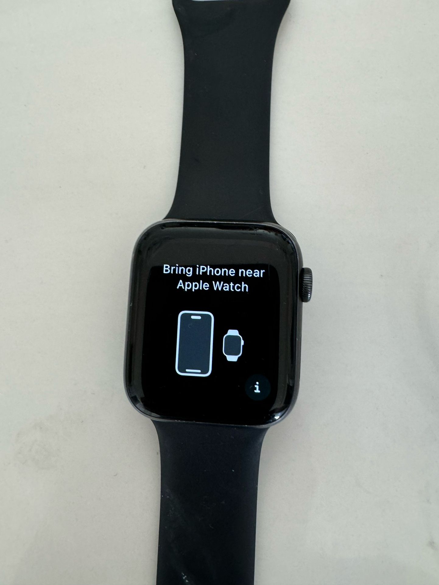 Space Grey Apple Watch - Series 5, 44mm - Includes Black Wristband & NEW charger