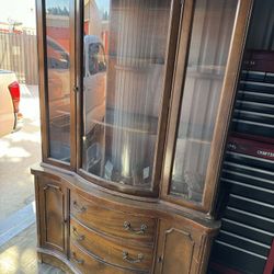 Glass Wood Cabinet