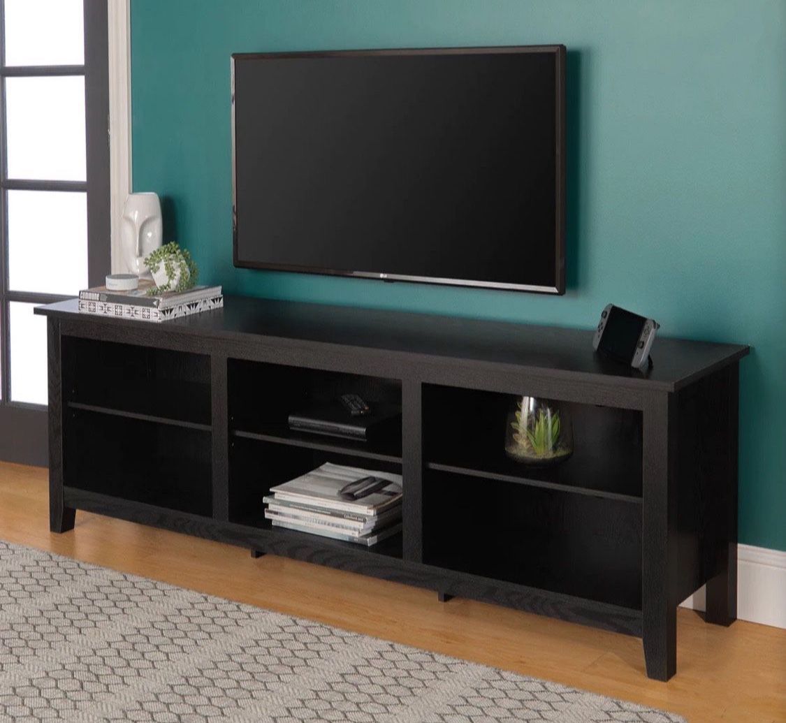 New Large Black 70” Media Entertainment Center or Console